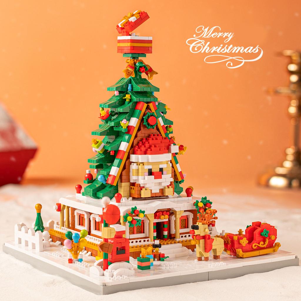 Christmas Building Block Toys Children's Educational Assembly Christmas Tree Holiday Gifts