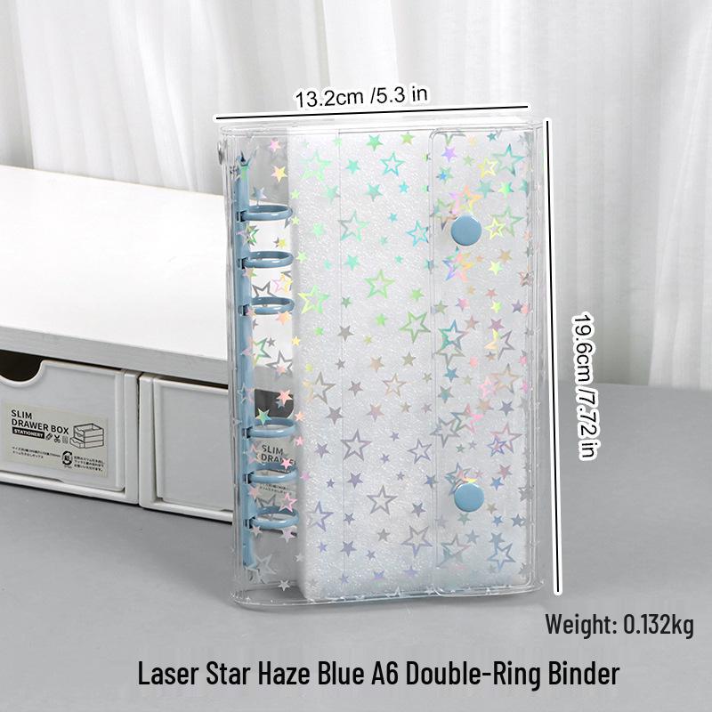 M5 Transparent PVC Binder Cover for A6/A7 Photocards & Stickers