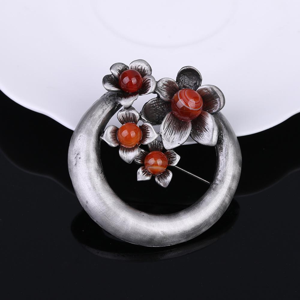 Retro Alloy Brooch Premium Sense Light Luxury Pin Accessories Clothing Accessories Camellia Brooch Brooch