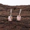 Pink Opal Turquoise Earrings, Handmade Gemstone Earrings, 925 Solid Sterling Silver Earrings Antique Jewelry, For Engagement Gift