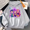 Autumn Winter Cute Soft Hoodie Witch Hunting Group Print Fashionable Comfortable Warm Children's Hoodie