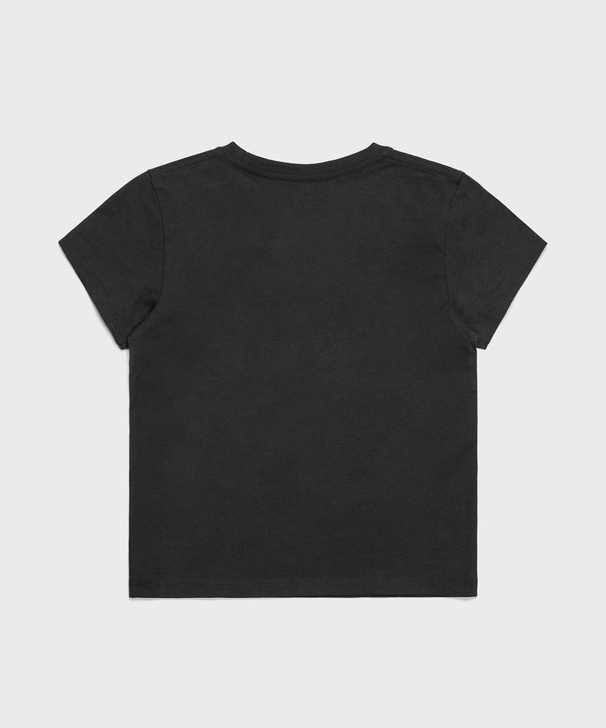 SAINTPAIN Sp Daddy'S Crop Short Sleeve Tee Black