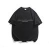 White T Shirt Oversized Cotton for Unisex Unisexs Summer 5XL Tshirts Letter Print Male Casual Wear Tee Shirts Big Size Tshirts