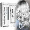 Creme Tinta para Cabelo Natural Cinza Prateado, Tinta Prateada Unissex, Moda Duradoura, Tinta Cinza Prateado Instantânea Para Todos os Tipos de Cabelo