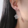 LIKGREAT Curled Lotus Earrings Zen Peace Symbol Earrings Meditation Yoga Stainless Steel Jewelry Christmas Spiritual Gift