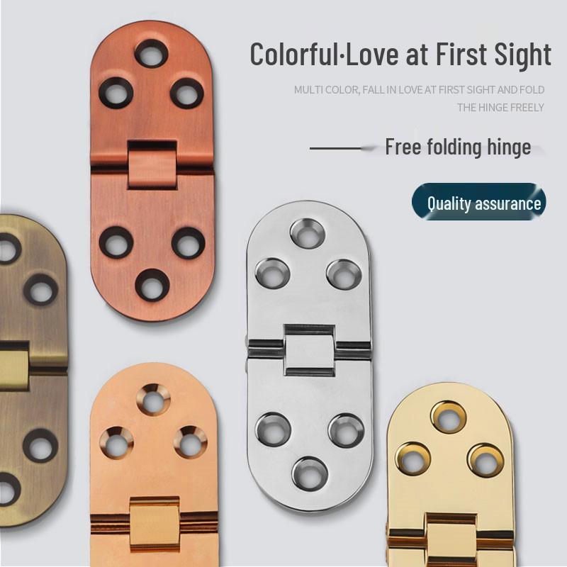 Zinc Alloy 180° Invisible Folding Table Hinge for Flip-Top Dining Tables