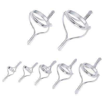 7lots Corrosions Resistant Fishing Rod Eye Guides Rings Stainless Steel Lures Rings Fishing Tackle Tool Accessory