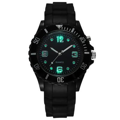 Sportuhr aus Silikon, LED, Quarz, Gummi, modisches Accessoire, Geschenk für Sohn, analog, wasserdicht, süß, einfach, stilvoll, Uhr, Gürtel, Schule, Student, –