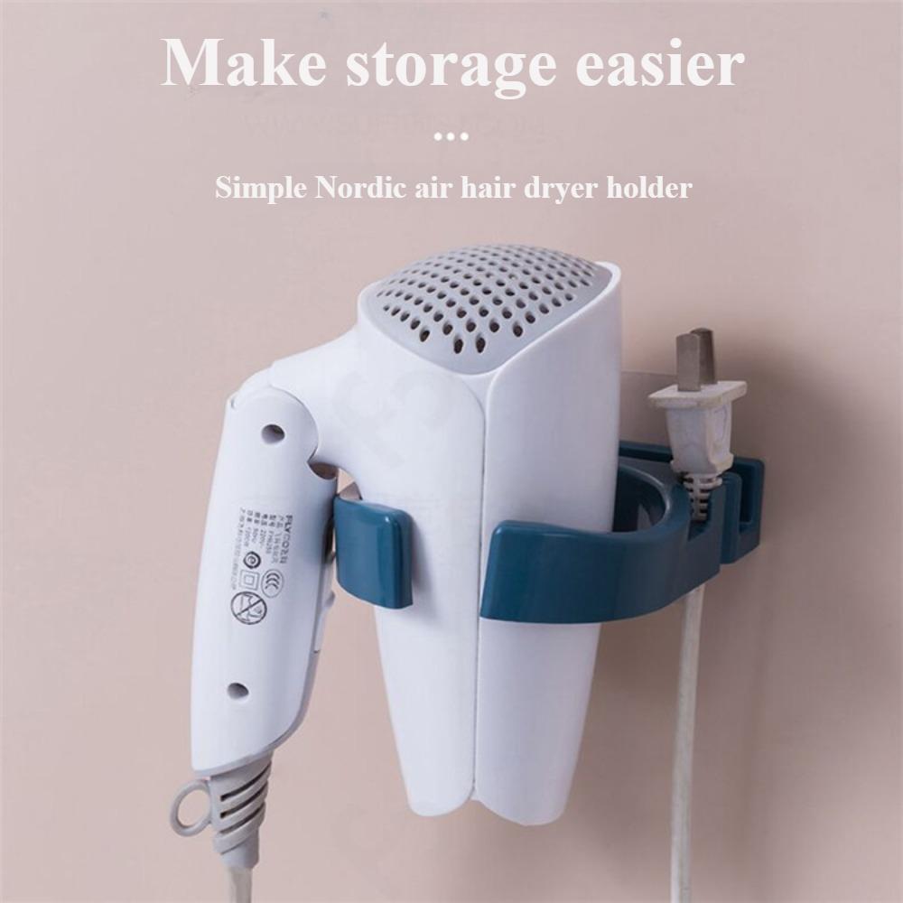 1 szt. Uchwyt do suszarki do włosów przechowywanie organizator wspornik stojakowy hak stojak montowany na ścianie uchwyty kołyskowe wisząca toaleta akcesoria łazienkowe