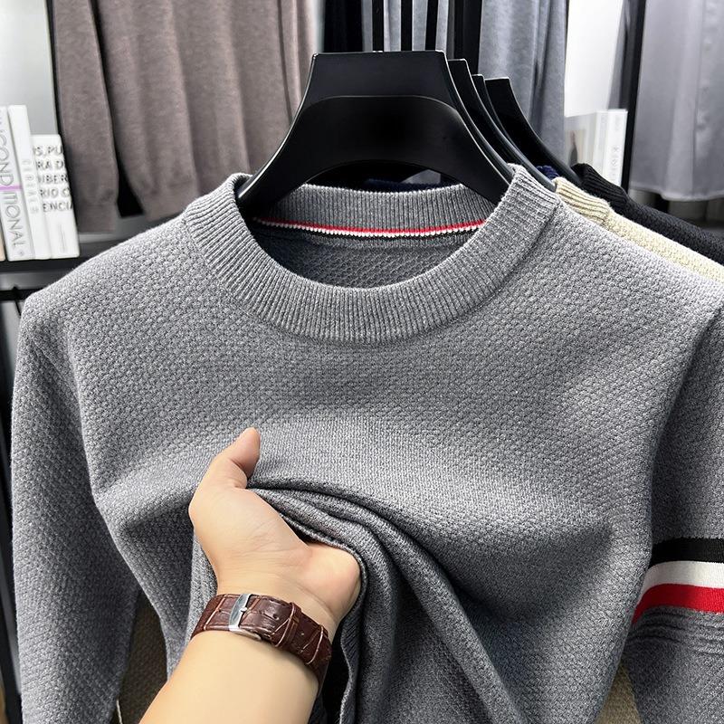Men Fashion Casual Thick Knitted Pullover Warm Bottoming Sweater Top