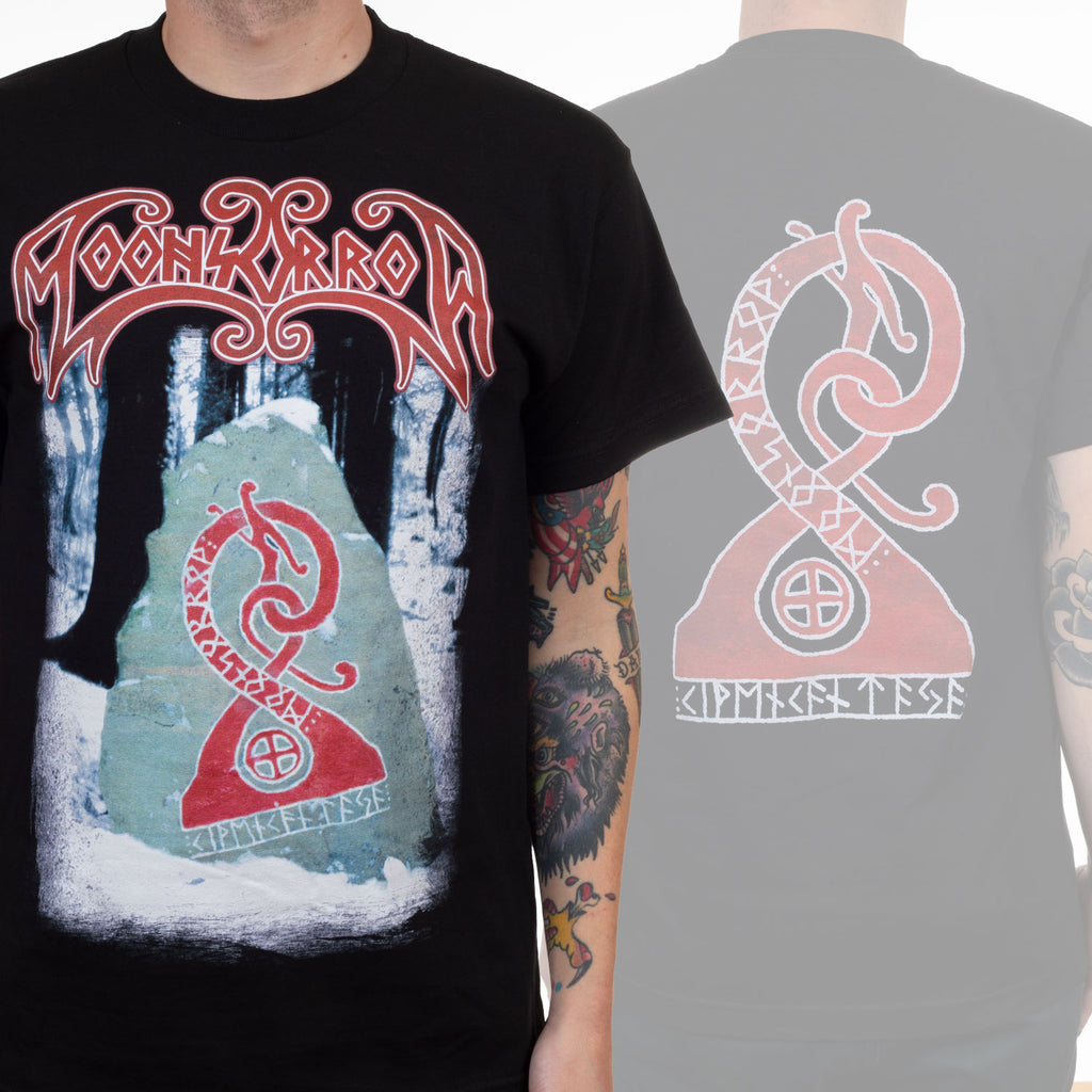 Moonsorrow Hooded Deity Vegvisir Print Cotton TShirt Finnish Viking Folk Metal Band Unisex Short Sleeve Tee M