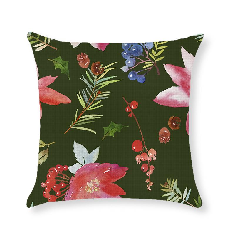 Home Christmas Throw Pillow Cover Holiday Home Cushion Cushion Cover Sofa Side Sleeping