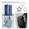 Stainless Steel Spring Snap Hook Carabiner,Stainless Steel Clip Star Shape for DIY Jewelry Making Keychain Bag