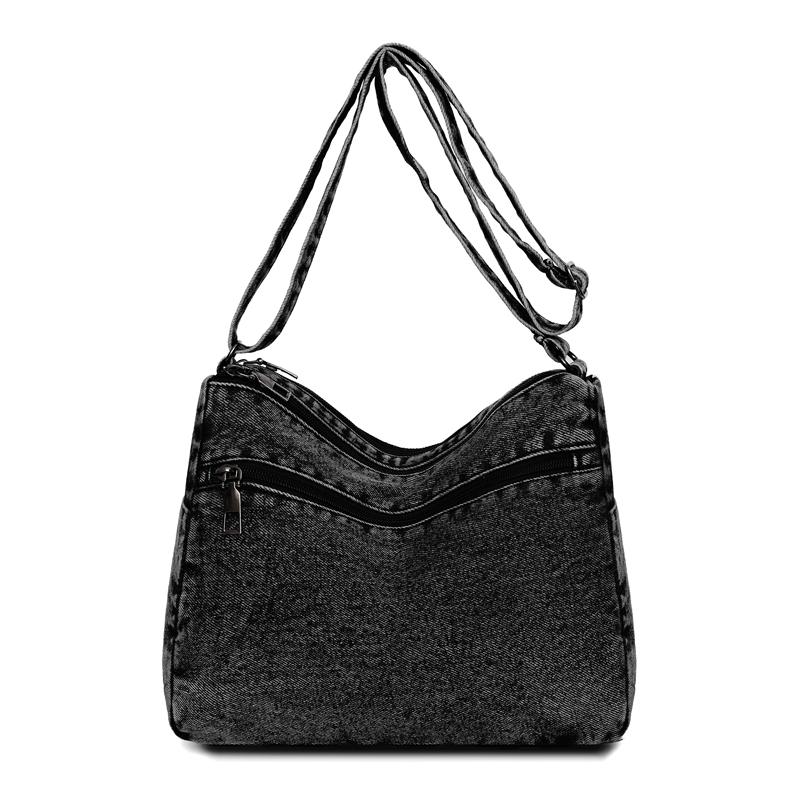 Denim Bag Women's Large Capacity Shoulder Bag Middle-aged And Elderly Mother Bag