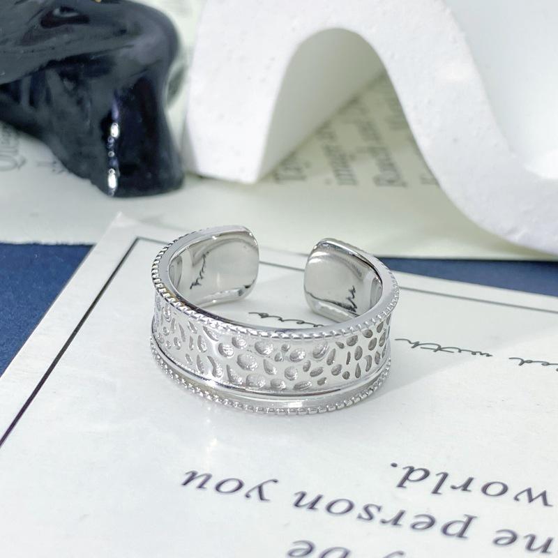 S925 Sterling Silver Men s Adjustable Open Ring - Stylish Round Dot Design, High-End Fashion Bestseller. Adjustable