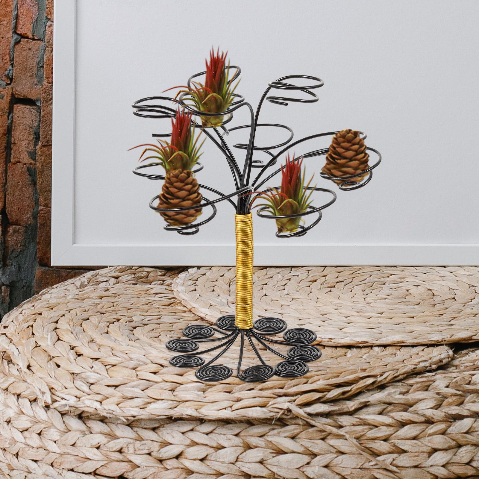 Air Holder Air Plants Holder Display Planter Rack Air Display Rack Unique Frame Plant Stand Air Plant Planter Plant Accessories 12.5x11cm