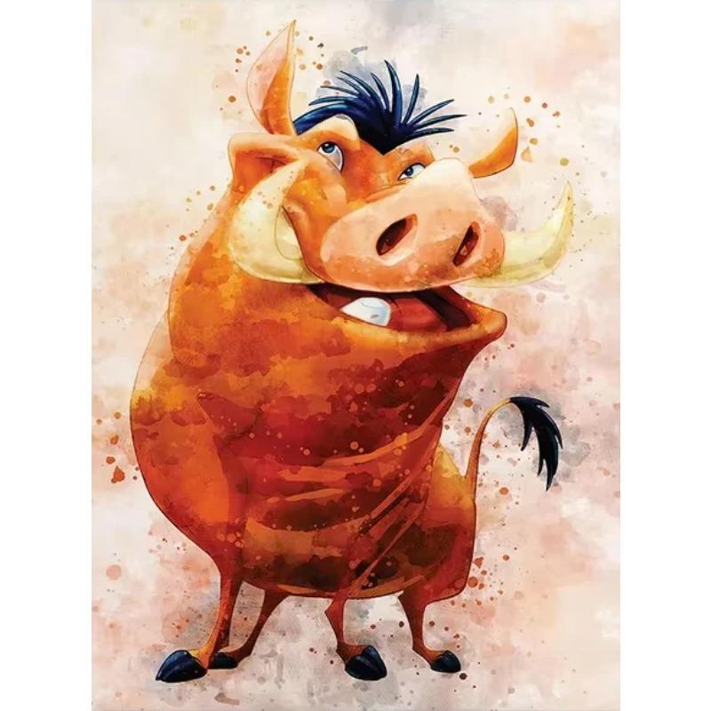 Walt Disney The Lion King Movie Poster Print Watercolor Simba Hakuna Matata Canvas Painting Wall Art Cartoon Animals Home Decor