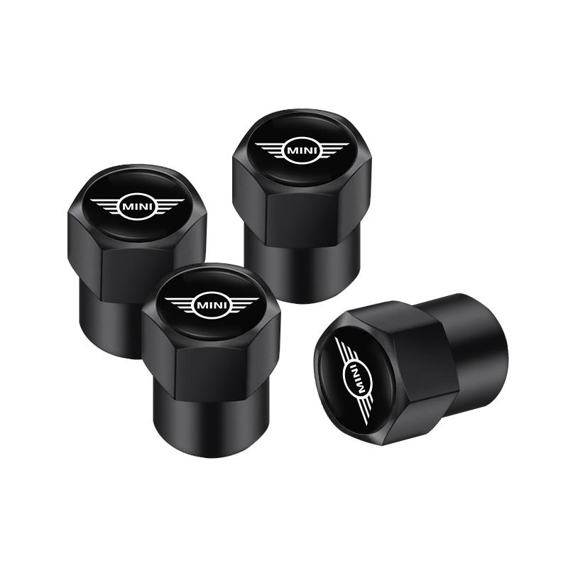 For mini ww1 4Pcs Car Tire Valve Caps Aluminum Car Wheel Stem Air Valve Cap For BMW Mini Cooper One JCW WORKS F54 F55 F56 F57 F60 R50 R52 R53