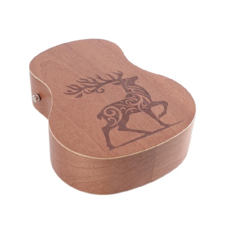 Travel Cajon Drum Hand Drum With Classical Guitar Shape, Light Weight Travel Bongos Drum Cajon Drum Hand Percussion Box