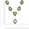 Peridot-Quarz-Edelstein-Freunde-Schmuck-Halsketten-Set 18-20''