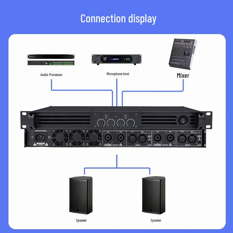 DAIPU DP-ZTDX4400 Conference Digital Power Amplifier (CN Version)