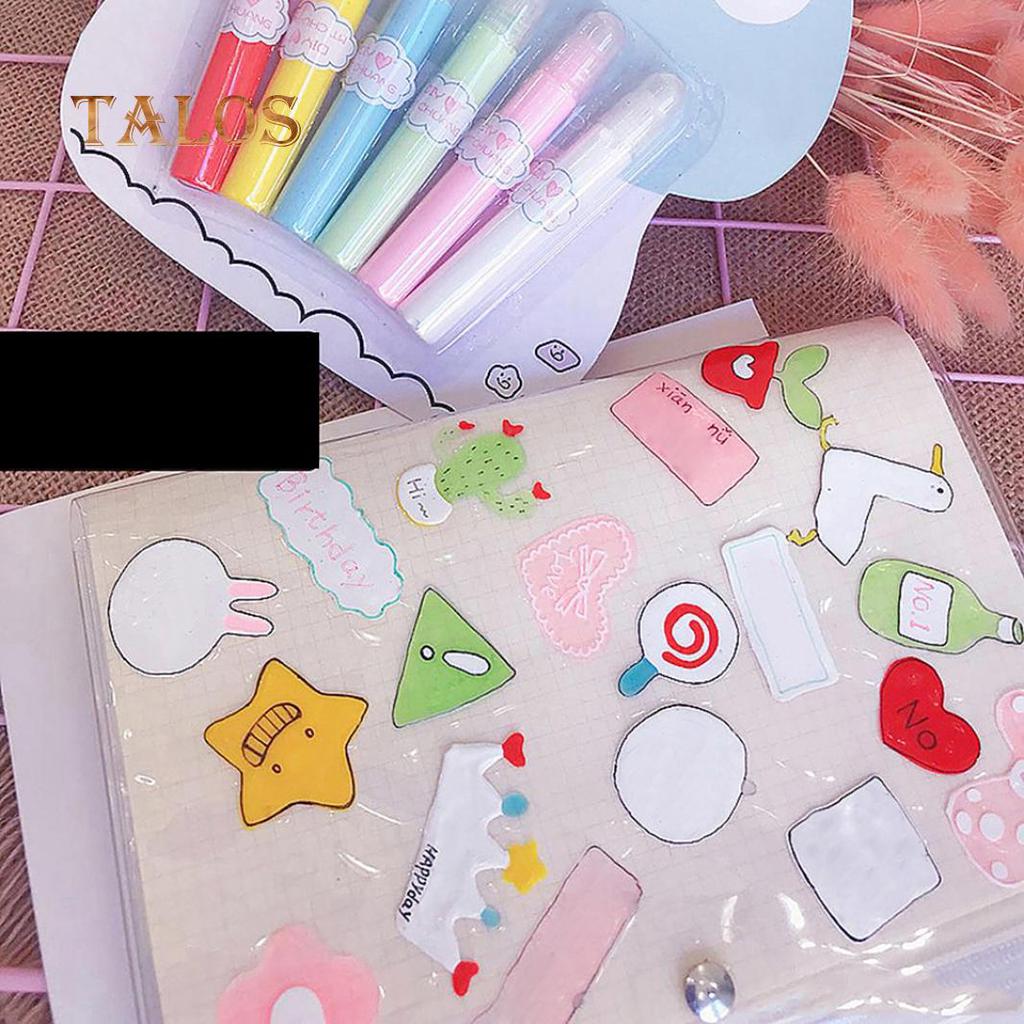 6x Star Cats Label Stickers Set Stationery Scrapbooking Decor DIY Diary Album ho