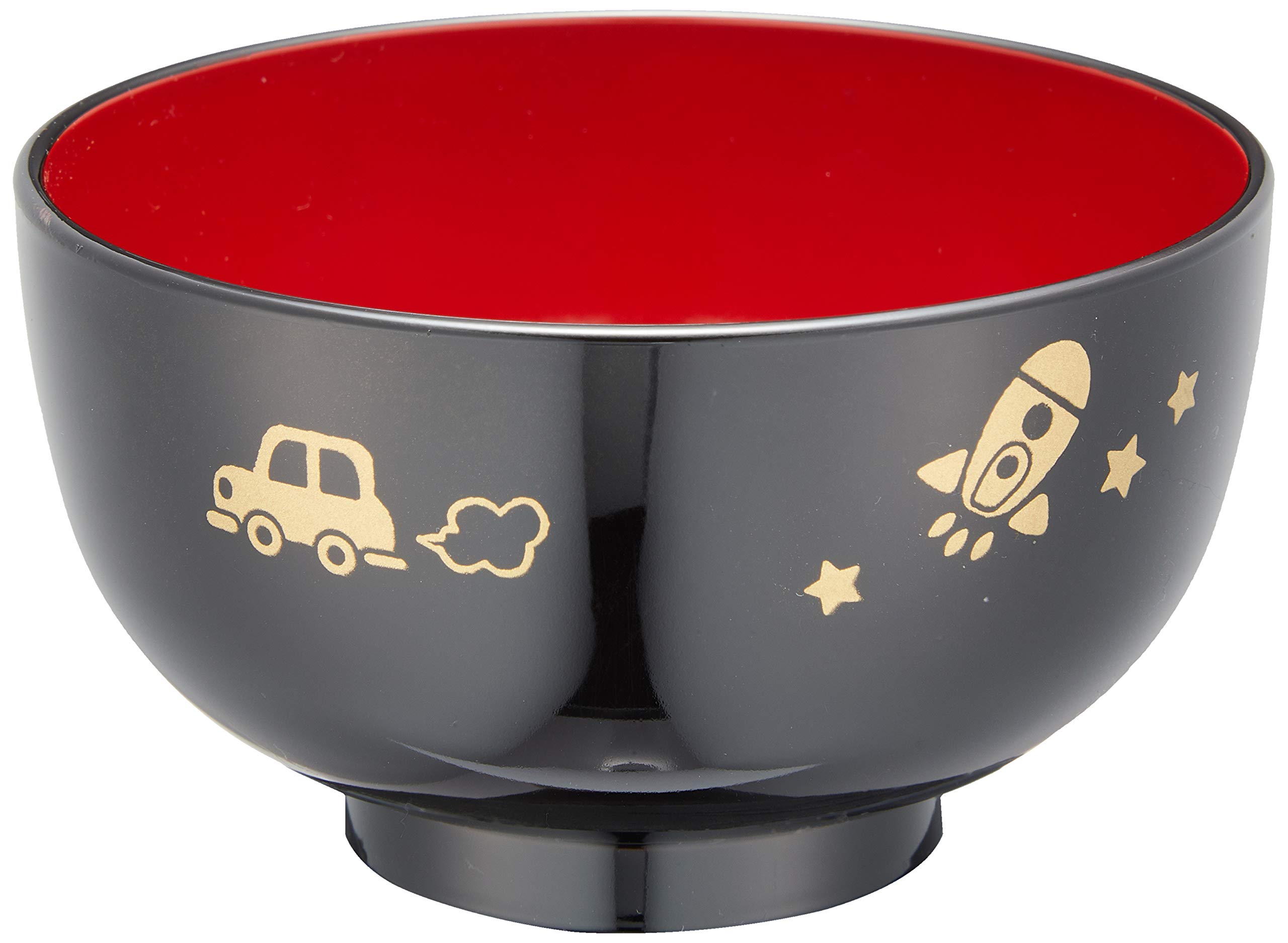 

Miyamoto Sangyo Vehicle Clean Coat Children s Bowl, Black, 260ml, Design, чёрный