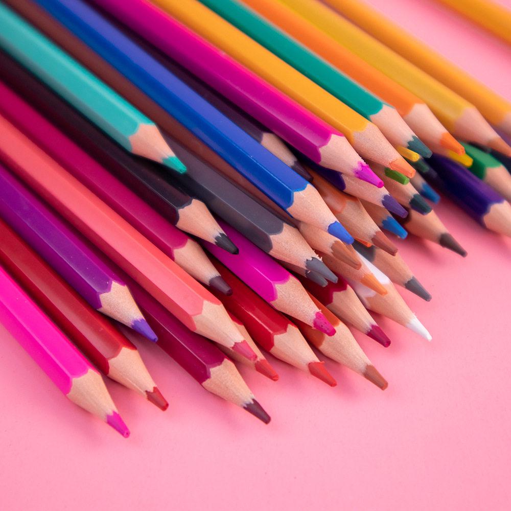 48-Color Oil-Based Colored Pencils for Students and Children with Art Special Wood Pen Holder