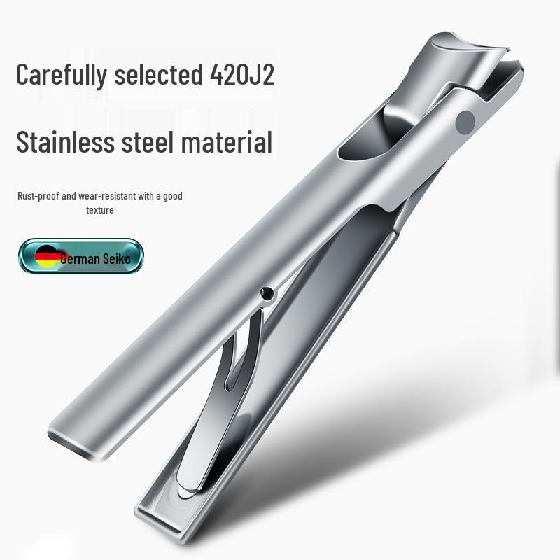 Anti-Splash Large Opening Nail Clipper Set with File for Thick & Hard Nails