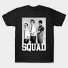 Men Black Print T-shirt Squad Napoleon Dynamite No-Cut Transfer Paper Print Cotton Tshirt