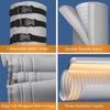 Benasan Portable AC Hose Insulation Sleeve, Polyvinyl Chloride, Light Gray, Fits 5-5.9" Diameter Exhaust Hose, Easy Installation, Protective Cover