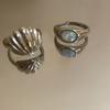 Fashionable Shell Mermaid Ring For Women Unique Copper Accessory For Summer Style