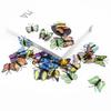 50/100PCS Artificial Plastic Butterfly Home Room Decora Headwear Accessories Wall Stickers Diy Candy Box Scrapbook Wedding Party