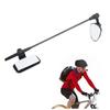 Bike Helmet Mirror Aluminum Alloy Safety Reflective 360 Degree Adjustment Flat Design Cycling Helmet Rear View Mirror