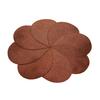 Yousheng Placemat Thermal Insulation Anti-Slip Scratch-Resistant Table Mat Petal Shape Imitation Linen Dinner Mat for Dining Room