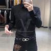 Print Diamants Manches Longues Printemps Automne Chemise Homme Décontractée Mode Lettre Haut Y2K Polyvalent Vêtements Homme