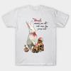 Men Black Print T-shirt Killer Rabbit Of Caerbannog No-Cut Transfer Paper Print Cotton Tshirt