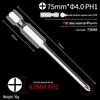 Phillips Head Electric Screwdriver Drill with Extended Fine Head, Strong Magnetic Hex Bit, High Hardness