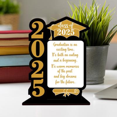 2025 Graduation Season Desktop Decoration Burr Free Smooth Edge Graduation Season Picture Frame Party Decoration
