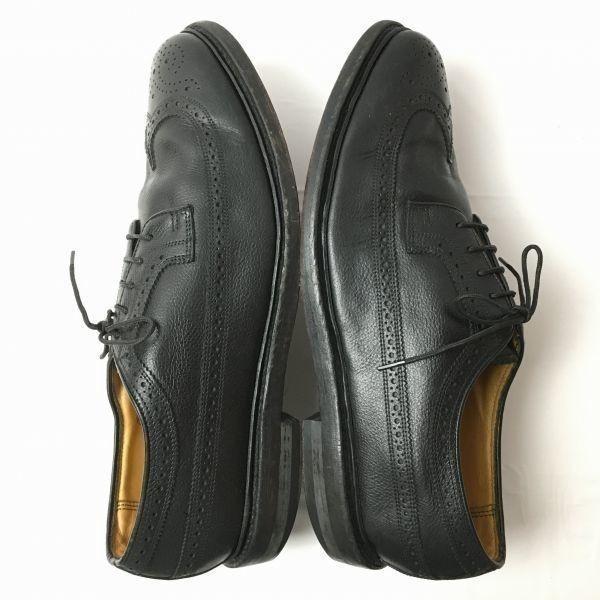 FLORSHEIM Imperial Kenmoor Wingtip Vintage Shoes Black Size 10.5E (28.0-28.5) Men's(USED)
