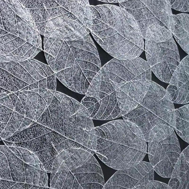 Leaf Relief Fabric High End Elegant European American Texture for DIY Sewing Womens Evening Gowns Jacket Fashion Designer Fabric