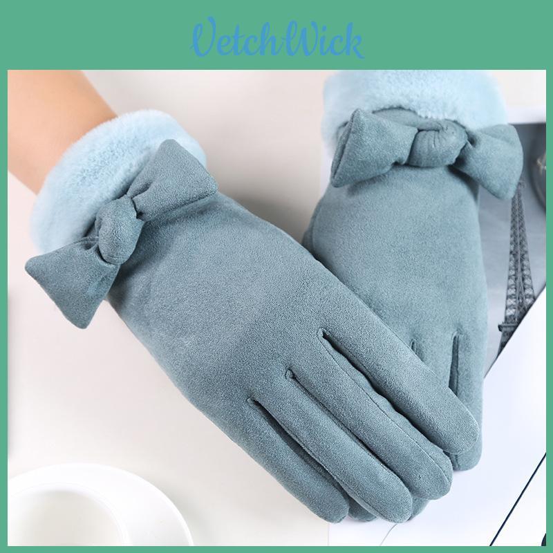 Premium Quality Winter Warm Thick Soft Cashmere Touch Screen Gloves For Women Ladies