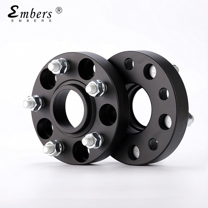 Embers For Toyota Corolla PCD 5x114.3 CB 60.1 M12x1.5 Forged Aluminum Black Wheel Spacers Hub Adapter 2 Piece