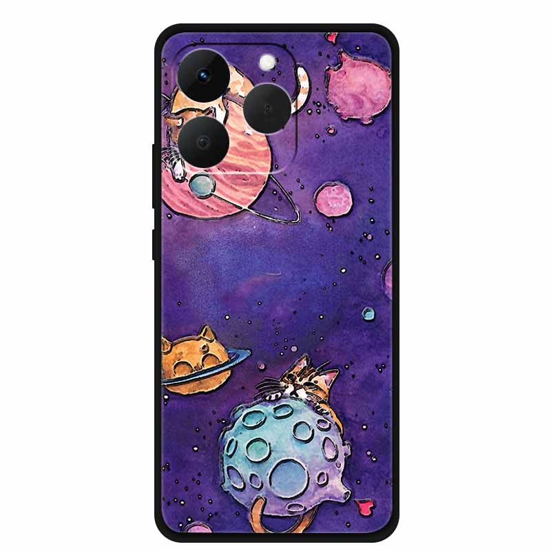 Case For OPPO Realme 15T Embossed Blossoms Funda 3D Relief Flowers Coque Silicone Soft Phone Cover For Realme 15 T 5G Bumper