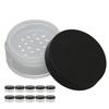 10PCS Loose Powder Jars Plastic Cosmetic Sample Containers Empty Box Circular Portable