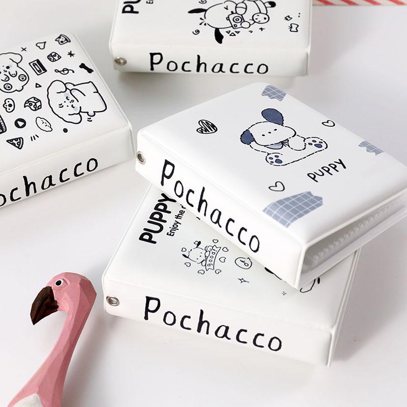 White Puppy Album Clear Pockets Holds 40 Mini Photos Instax Photo Album for Fuji Instax & Name Card 7s 8 25 50s Mini Photo Album