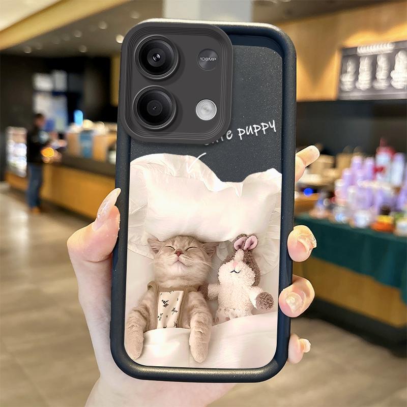 

Забавный Милый Чехол для Телефона с Кошкой Для Redmi Note 13 12 Pro Plus Note 13 12 11 10 9 Pro 14C 12C 10C 9C A3 A2 A1 Силиконовый Ударопрочный Чехол Redmi Note 13Pro 4G