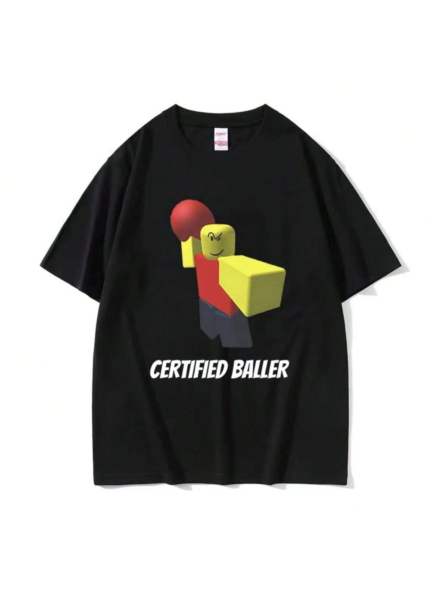 Certified Baller Funny Meme T-Shirt unisex s Woman O-Neck High Quality Fashion T-Shirts Harajuku Clothing Oversized Cotton T Shirt S разноцветный