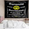 Borussia Dortmund Tapestry for Bedroom Aesthetic Classroom Tapestries Wall Hanging for Living Room Dorm Office,Ideal Creative Gift