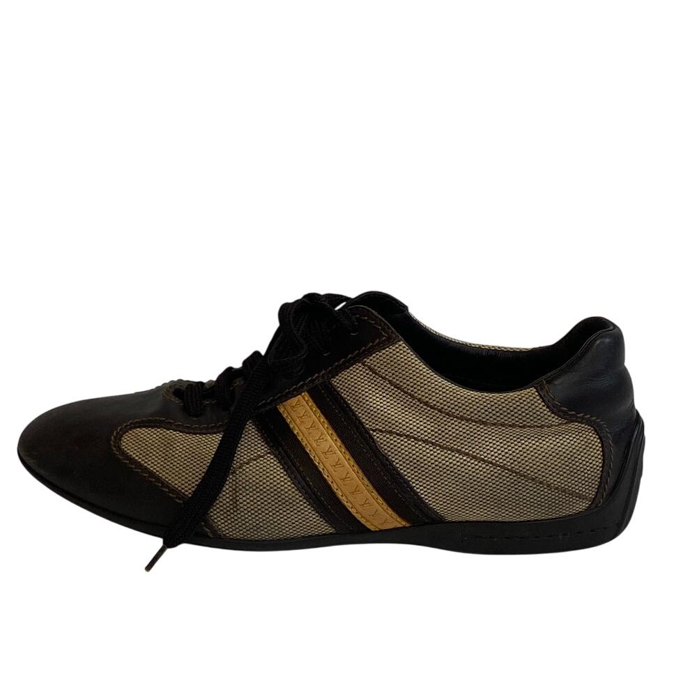 

LOUIS VUITTON Leather low-top driving shoes with LV logo leather sneakers Brown leather mens Used